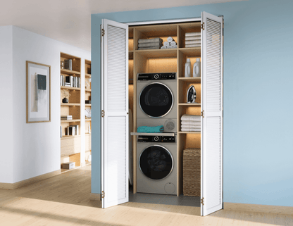 BOSCH WQB245AXUC 800 Series, heat pump dryer, Silver inox Silver