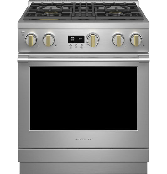 MONOGRAM Monogram 30" All Gas Professional Range with 4 Burners in Stainless Steel - ZGP304NTSS