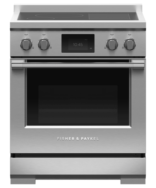 FISHER & PAYKEL RIV3304 30" Series 9 Professional 4 Zone Induction Self-Cleaning Range in Stainless Steel - RIV3304