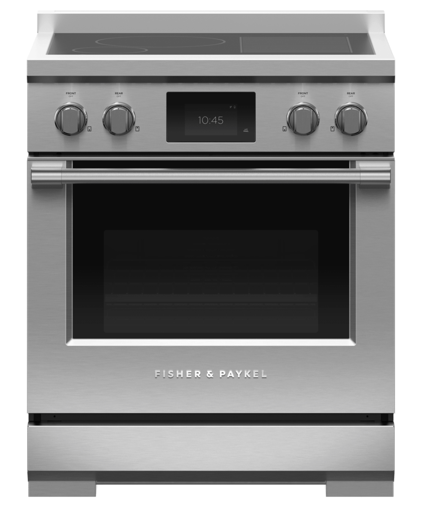 FISHER & PAYKEL RIV3304 30" Series 9 Professional 4 Zone Induction Self-Cleaning Range in Stainless Steel - RIV3304