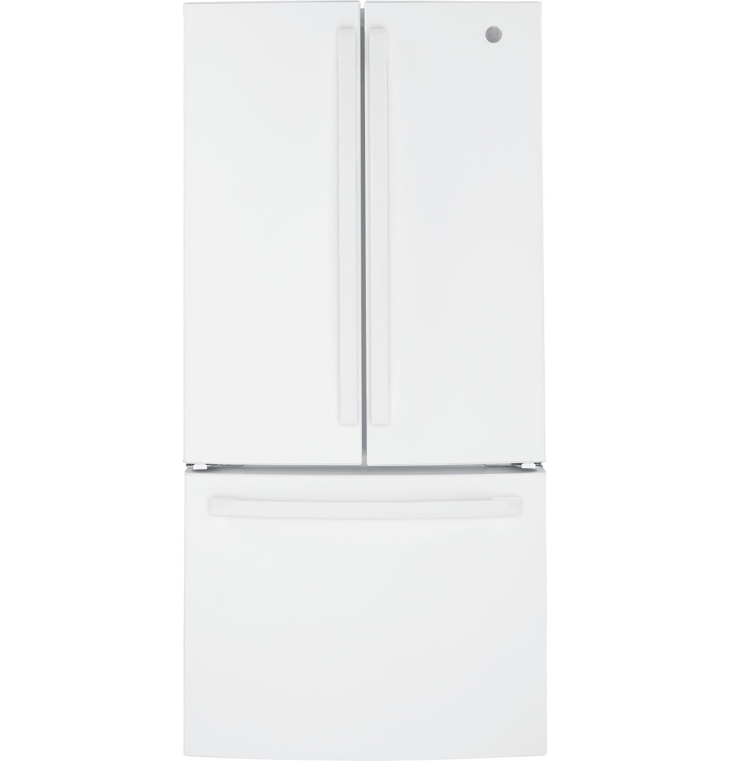 GE APPLIANCES 18.6 Cu. Ft. Counter-Depth French-Door Refrigerator White - GWE19JGLWW