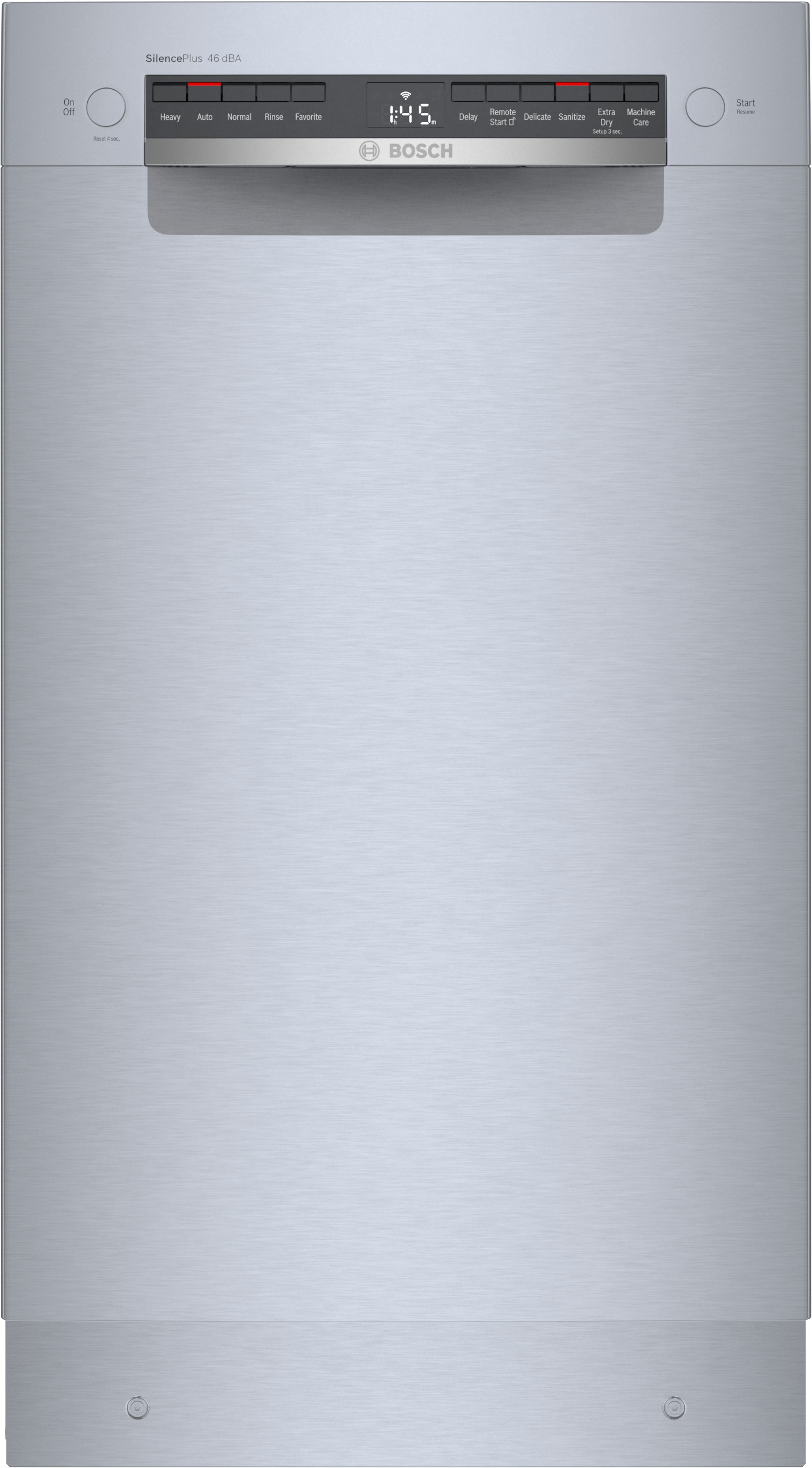 BOSCH SPE53C55UC 300 Series, built-under dishwasher, 17 3/4'', Brushed steel anti-fingerprint in Stainless Steel - SPE53C55UC