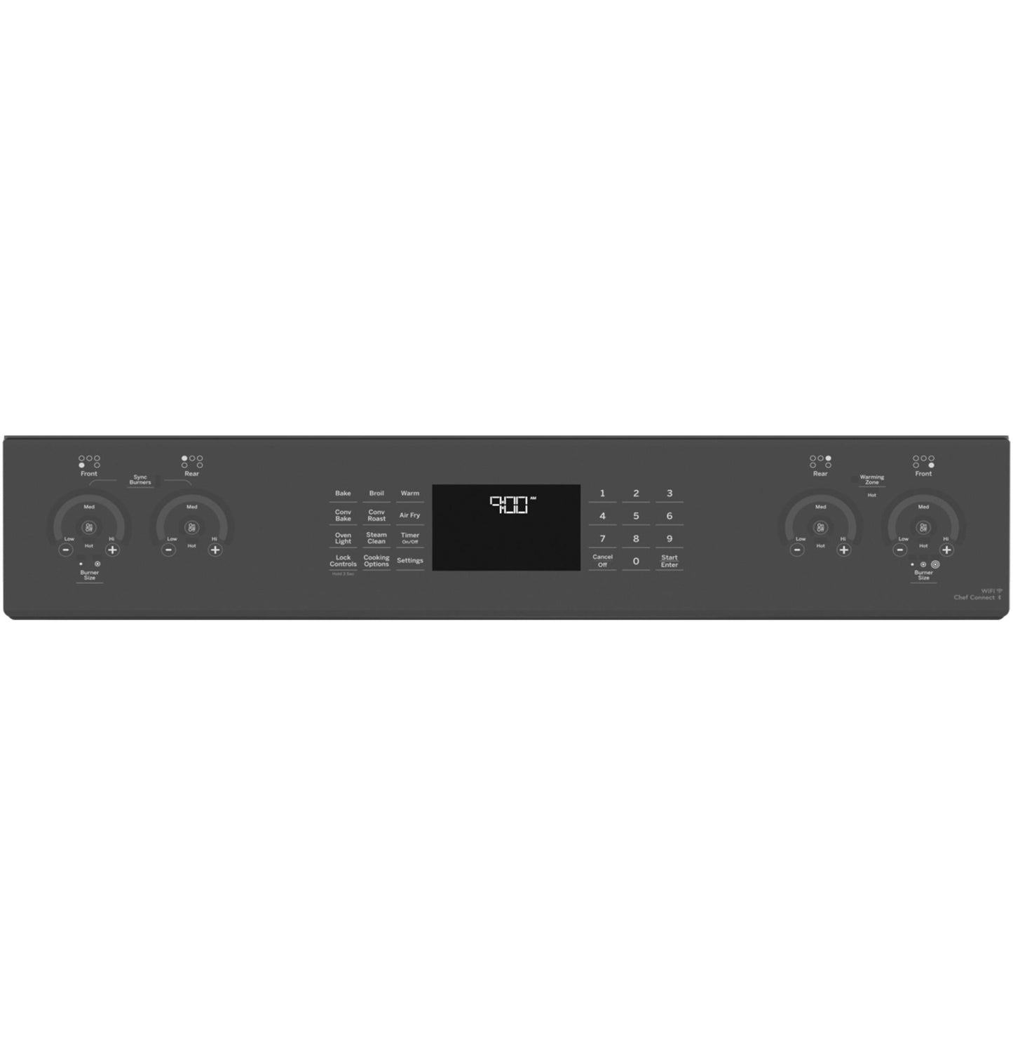 GE APPLIANCES PSS93BPTS GE Profile™ 30" Smart Slide-In Electric Convection Range with No Preheat Air Fry Black in Stainless Steel - PSS93BPTS