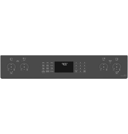GE APPLIANCES PSS93BPTS GE Profile™ 30" Smart Slide-In Electric Convection Range with No Preheat Air Fry Black in Stainless Steel - PSS93BPTS