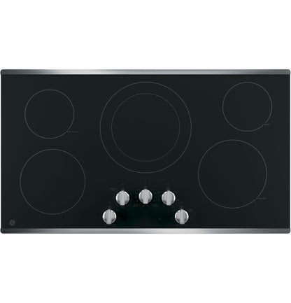 GE APPLIANCES 36" Built-In Knob Control Electric Cooktop in Stainless Steel - JP3036SLSS