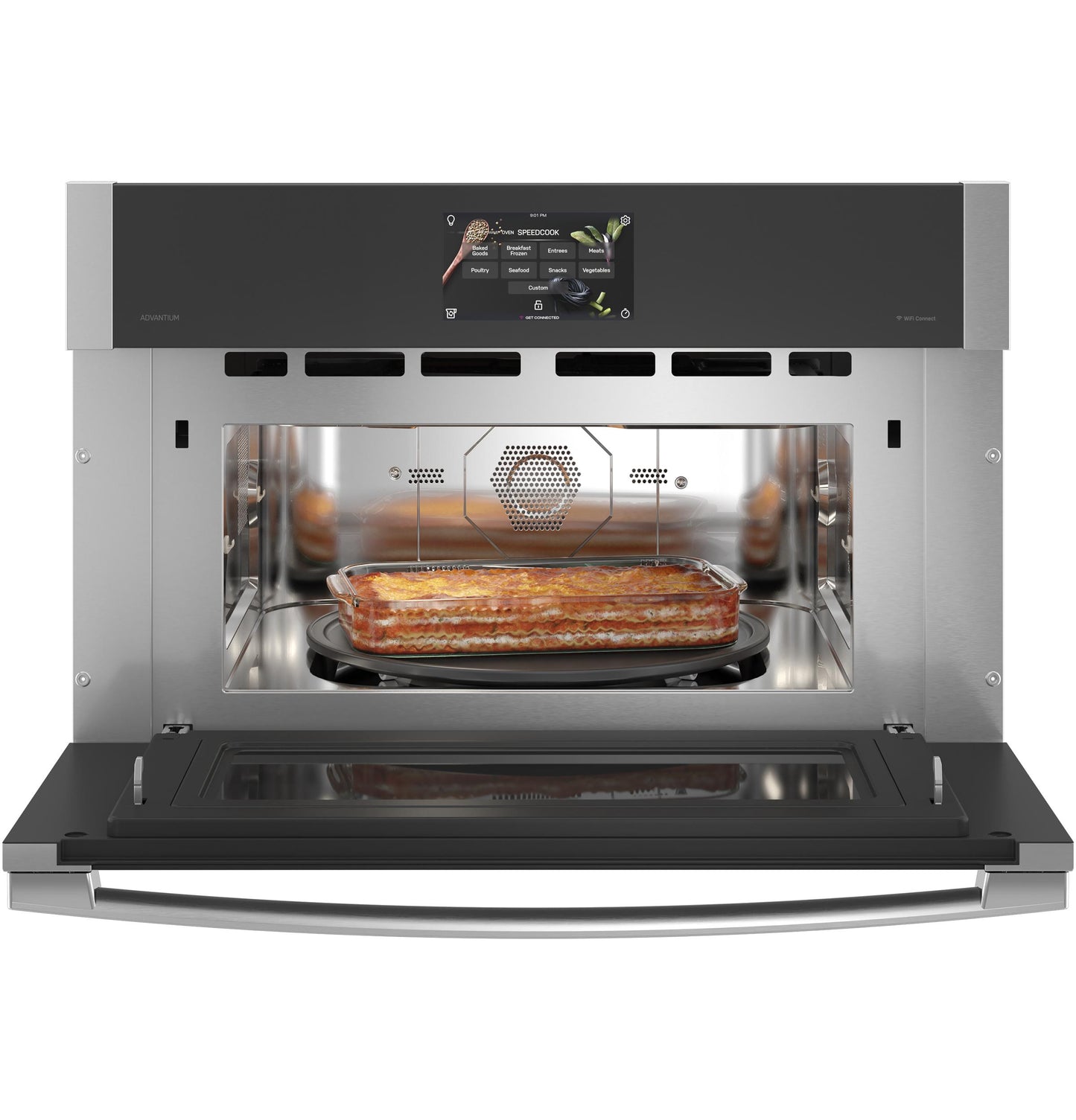 GE APPLIANCES GE Profile 30" Single Wall Oven with 240V Advantium Technology in Stainless Steel - PSB9240SVSS