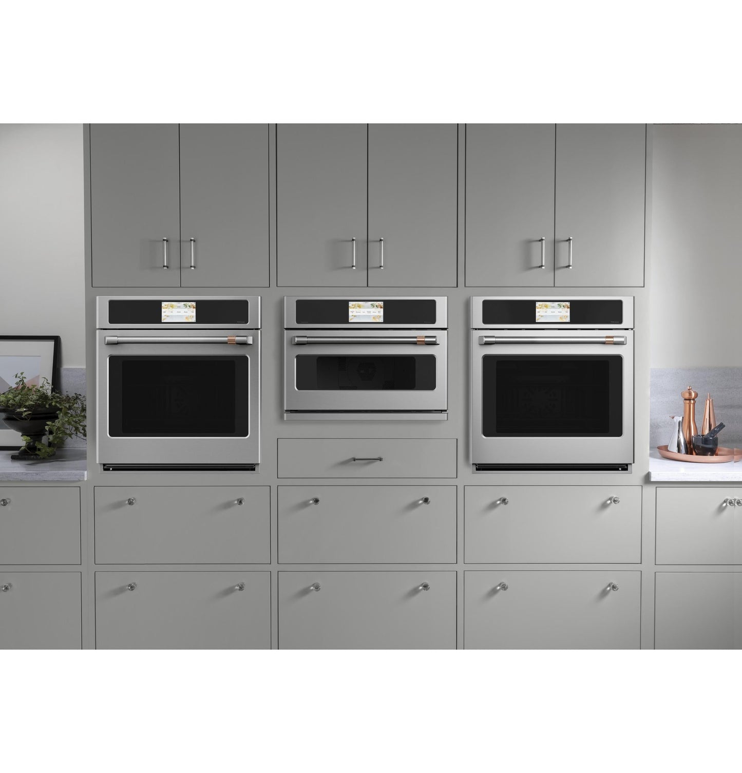 CAFE 27" Smart Single Wall Oven with Convection in Stainless Steel - CKS70DP2NS1