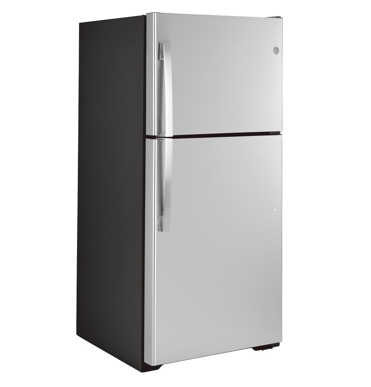 GE APPLIANCES GE 19.2 Cu. Ft. Top-Freezer Refrigerator in Stainless Steel - GTE19JSNRSS