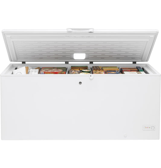 GE APPLIANCES 21.7 Cu. Ft. Manual Defrost Chest Freezer White - FCM22DLWW