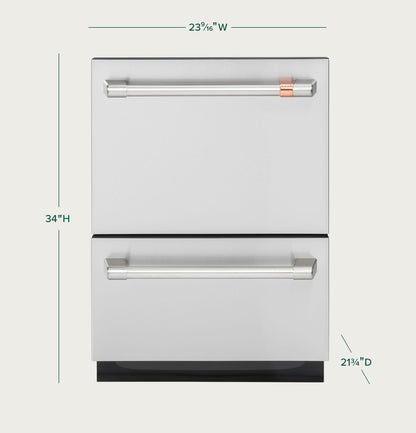 CAFE CDD420P2TS1 CAFé™ Dishwasher Double Drawer in Stainless Steel