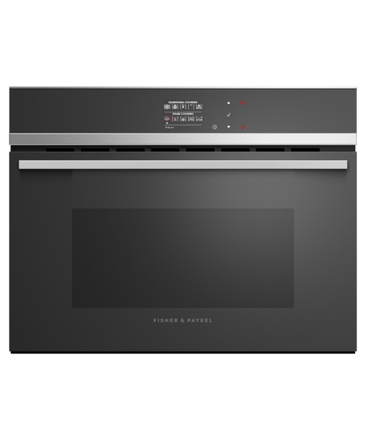 FISHER & PAYKEL OS24NDB1 24" Series 9 Contemporary Compact Combi-Steam Oven in Stainless Steel - OS24NDB1