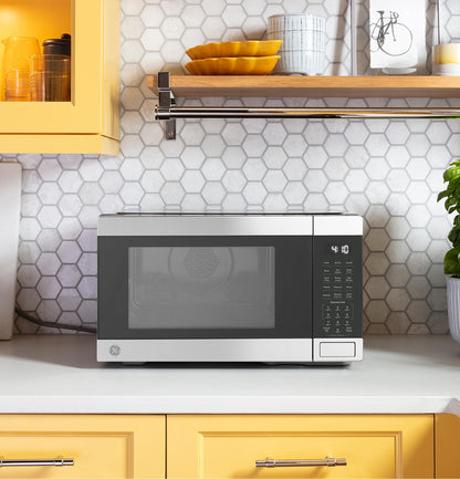 GE APPLIANCES GCST10A1WSS GE® 1.0 Cu. Ft. Capacity Countertop Convection Microwave Oven with Air Fry in Stainless Steel - GCST10A1WSS