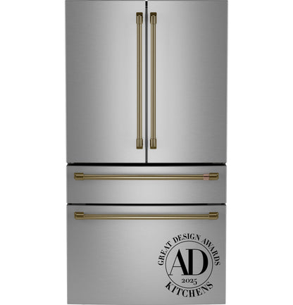 CAFE CGE29DP2TS1 CAFé™ ENERGY STAR® 28.7 Cu. Ft. Smart 4-Door French-Door Refrigerator With Dual-Dispense AutoFill Pitcher in Stainless Steel - CGE29DP2TS1