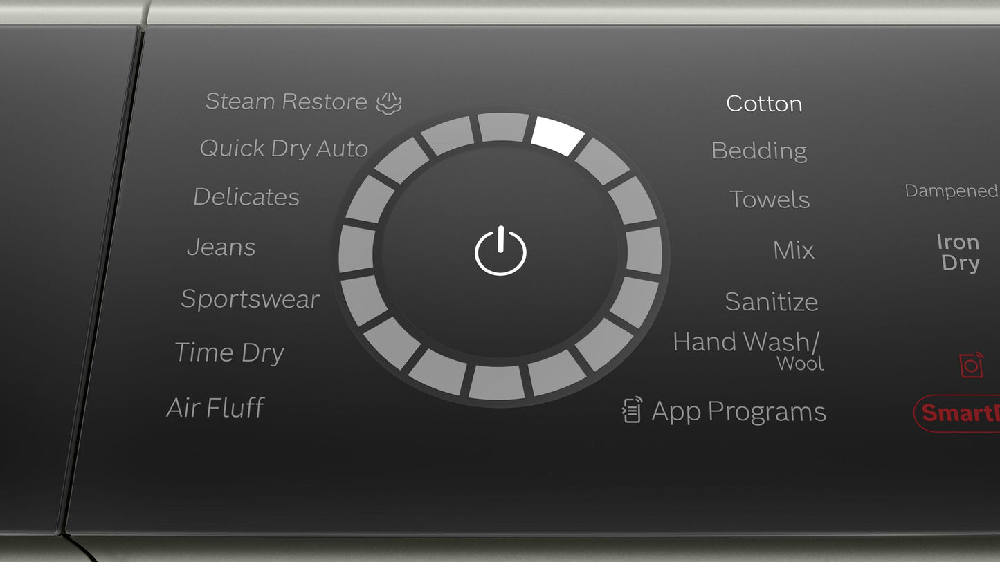 BOSCH WQB245AXUC 800 Series, heat pump dryer, Silver inox Silver