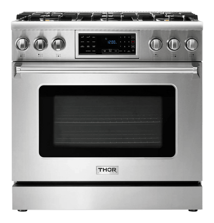 THOR KITCHEN TRG3601 Thor Kitchen 36-inch Tilt Panel Gas Range - Professional - Model Trg3601 - TRG3601