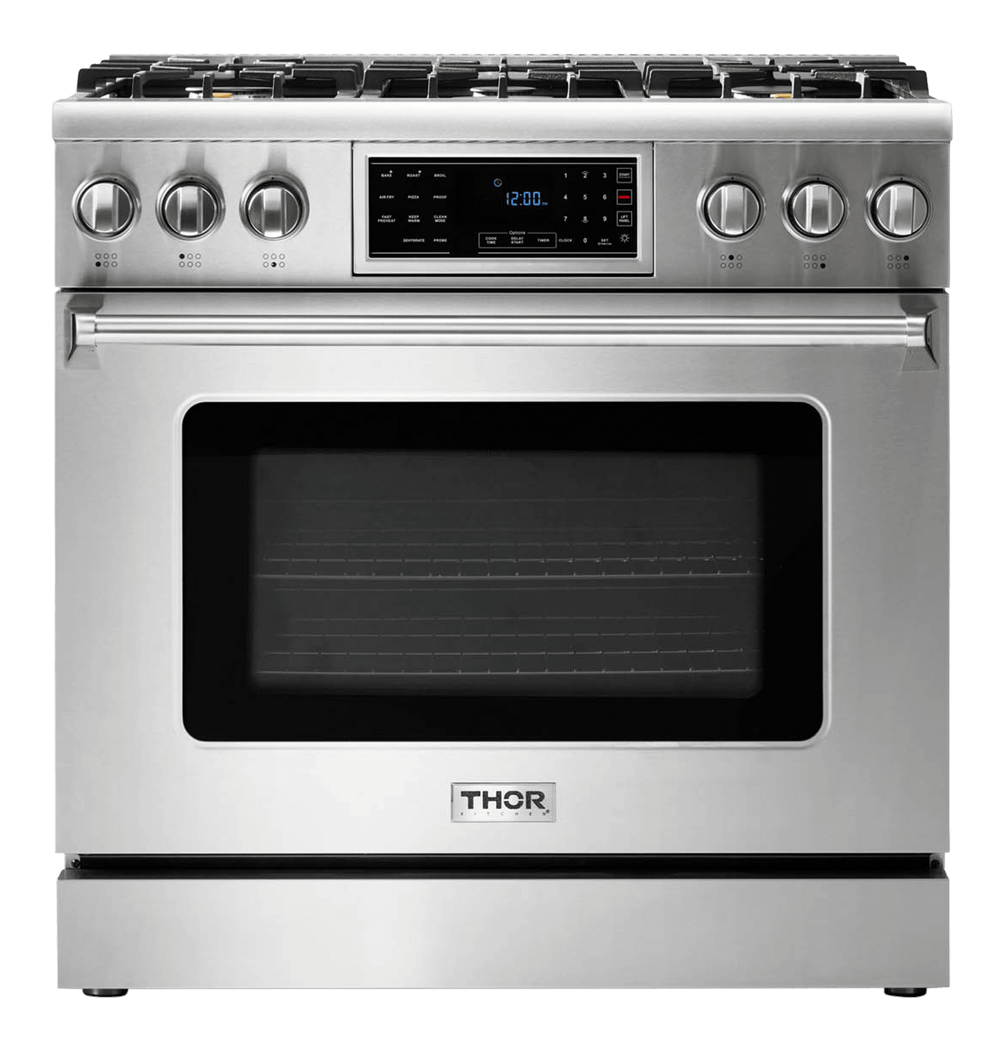 THOR KITCHEN TRG3601 Thor Kitchen 36-inch Tilt Panel Gas Range - Professional - Model Trg3601 - TRG3601