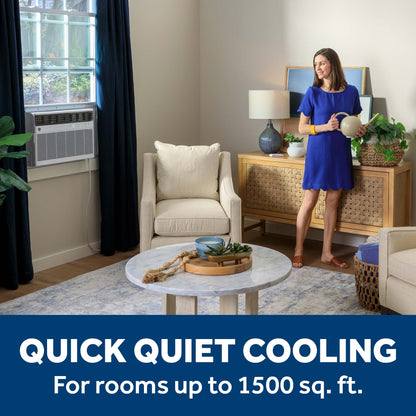 GE APPLIANCES AWGH24WWF GE® 24,000 BTU Smart Heat/Cool Electronic Window Air Conditioner for Extra-Large Rooms up to 1,500 sq. ft. White - AWGH24WWF
