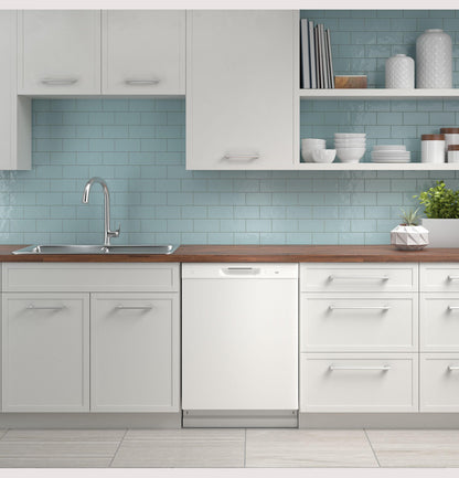 GE APPLIANCES GDF450PGRWW GE® Dishwasher with Front Controls White - GDF450PGRWW