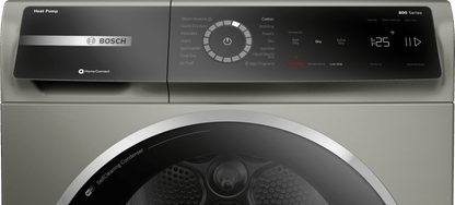 BOSCH WQB245AXUC 800 Series, heat pump dryer, Silver inox Silver