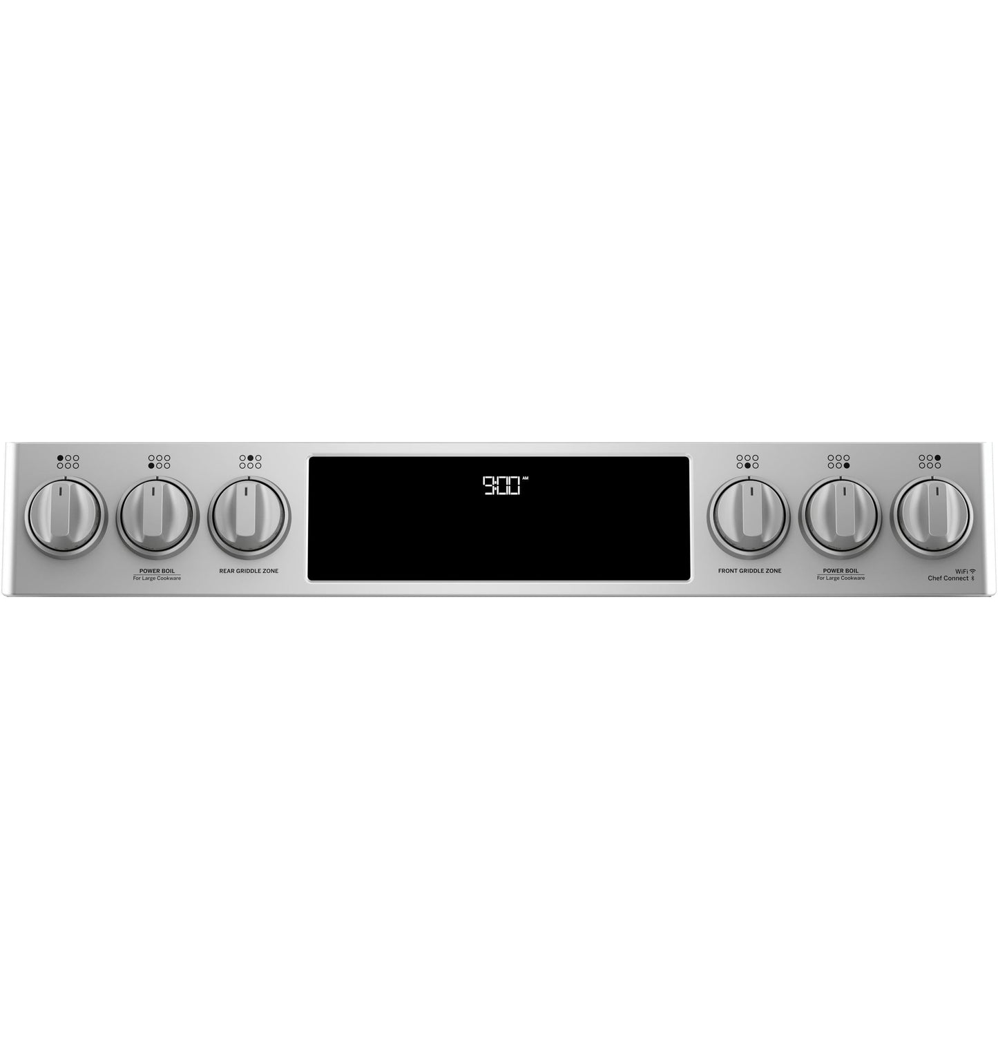 CAFE  30" Smart Slide-In, Front-Control, Dual-Fuel Range with Warming Drawer in Stainless Steel - C2S900P2MS1