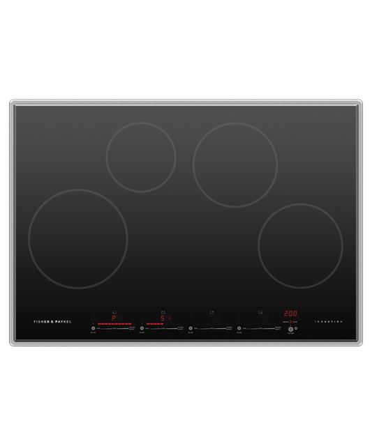 FISHER & PAYKEL CI304PTX4 30" Series 7 4 Zone Induction Cooktop Black - CI304PTX4