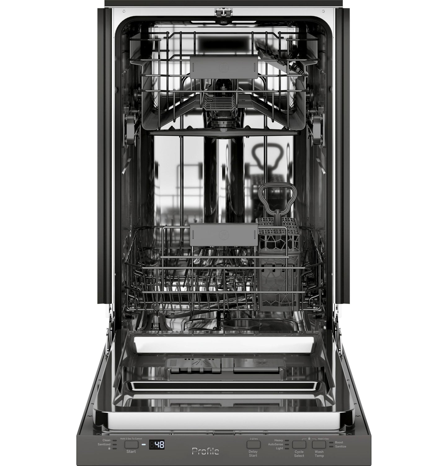 GE APPLIANCES PDT145SSLSS GE Profile™ ENERGY STAR® 18" ADA Compliant in Stainless Steel Interior Dishwasher with Sanitize Cycle in Stainless Steel - PDT145SSLSS