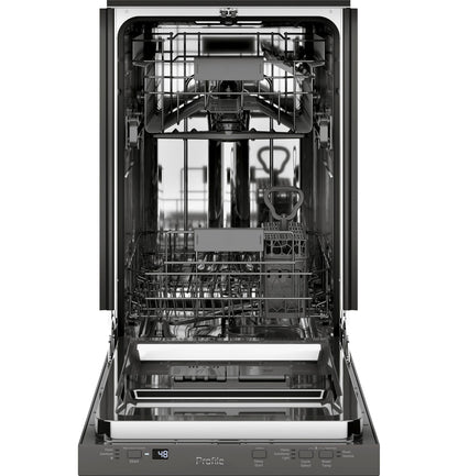 GE APPLIANCES PDT145SSLSS GE Profile™ ENERGY STAR® 18" ADA Compliant in Stainless Steel Interior Dishwasher with Sanitize Cycle in Stainless Steel - PDT145SSLSS