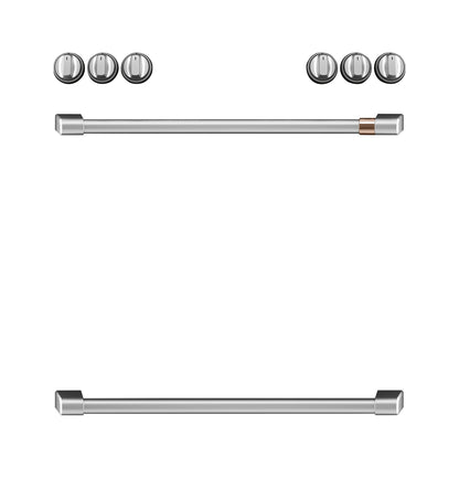 CAFE CXFCHHKPMSS CAFé  Front Control Induction Knobs and Handles - Brushed in Stainless Steel - CXFCHHKPMSS
