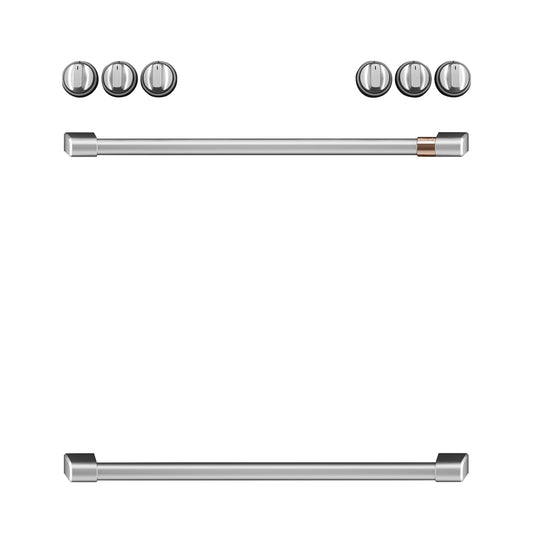 CAFE CXFCHHKPMSS CAFé  Front Control Induction Knobs and Handles - Brushed in Stainless Steel - CXFCHHKPMSS