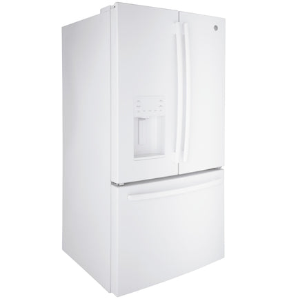 GE APPLIANCES 25.7 Cu. Ft. French-Door Refrigerator White - GFE26JGMWW