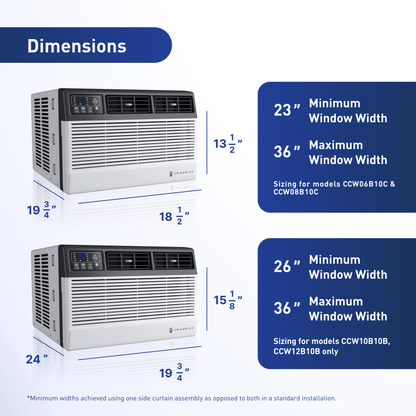 FRIEDRICH CCW06B10C Friedrich Chill Premier 6,000 BTU 115V Smart Window/Wall Air Conditioner - Cool Only
