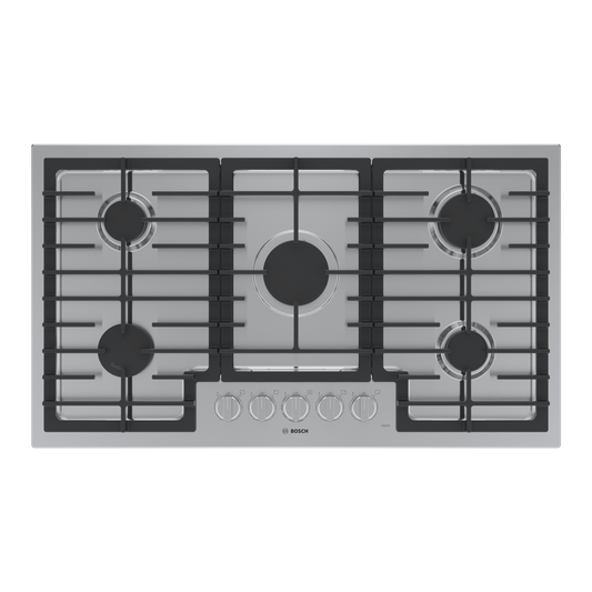BOSCH NGM5659UC 500 Series, Gas hob, 36'' in Stainless Steel - NGM5659UC