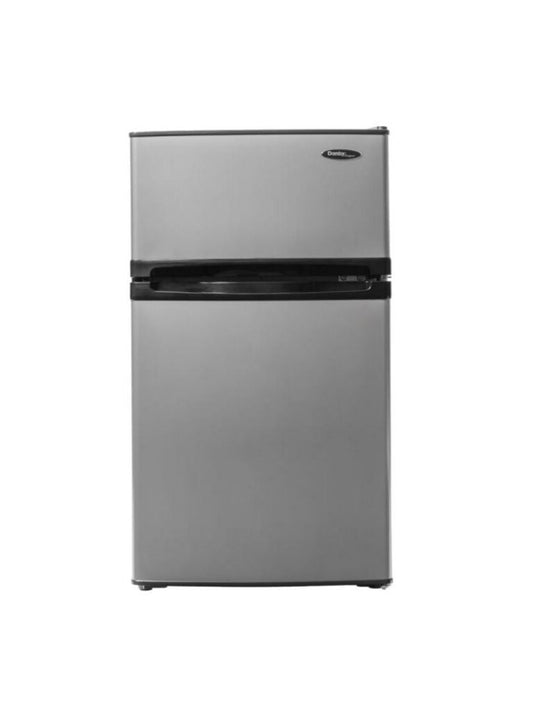 DANBY Danby Designer 3.1 cu. ft. 2-door Compact Fridge in Stainless Steel Look in Stainless Steel - DCR031B1BSLDD