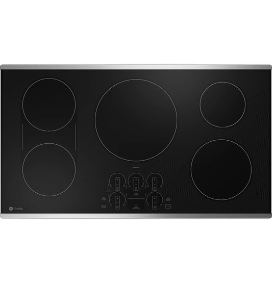 GE APPLIANCES 36" Built-In Touch Control Induction Cooktop Black On Stainless - PHP9036STSS