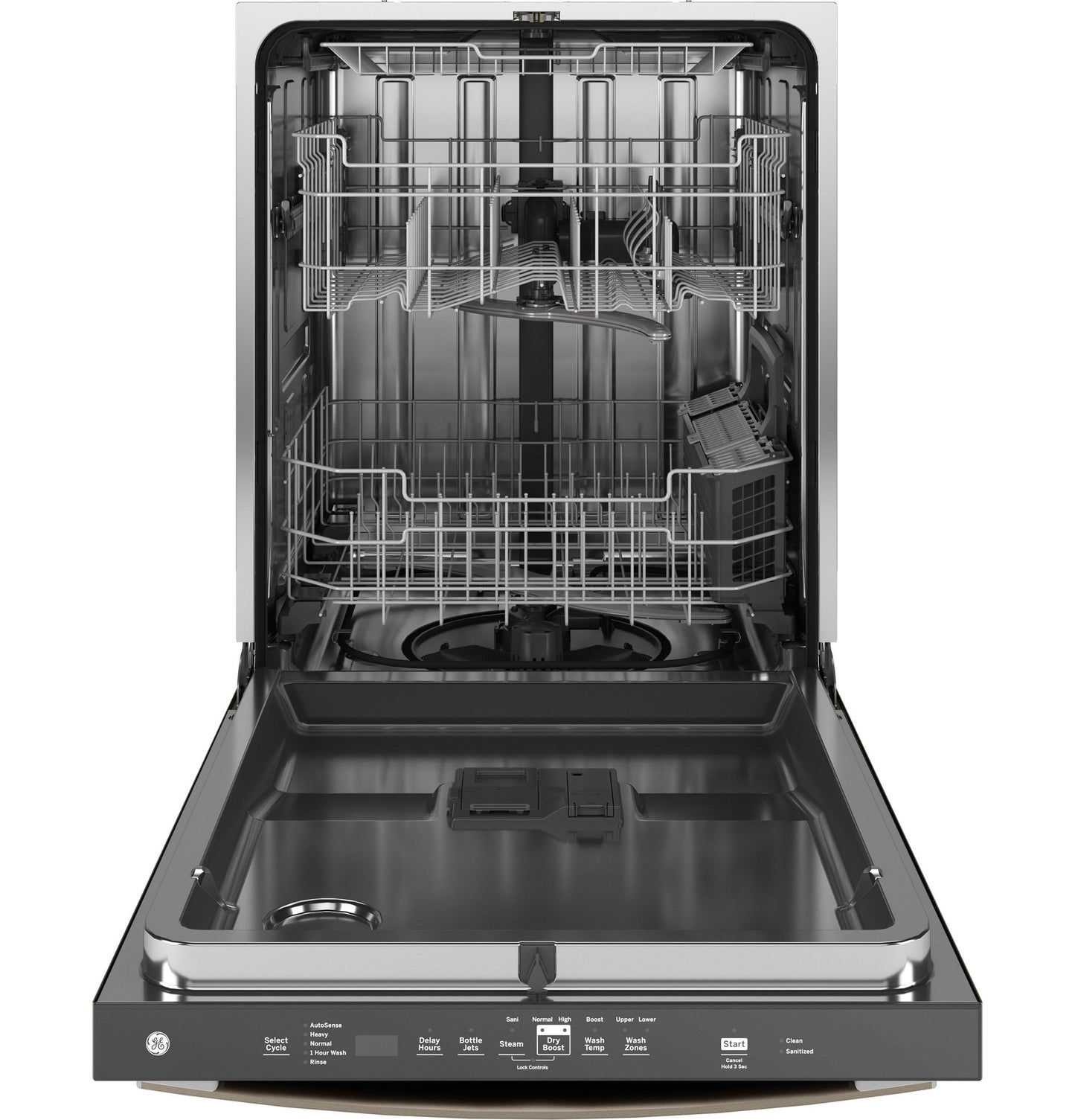 GE APPLIANCES GE Fingerprint Resistant Top Control with in Stainless Steel Interior Dishwasher with Sanitize Cycle Slate - GDT650SMVES