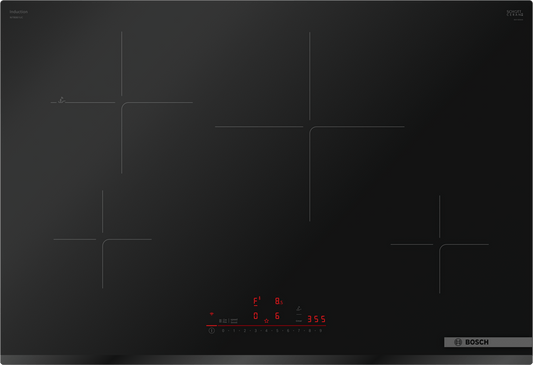 BOSCH NIT8061UC 800 Series, Induction hob, 30'', surface mount without frame Black - NIT8061UC