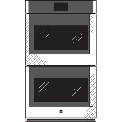 GE APPLIANCES PTD700LSNSS GE Profile™ 30" Smart Built-In Convection Double Wall Oven with Left-Hand Side-Swing Doors in Stainless Steel - PTD700LSNSS