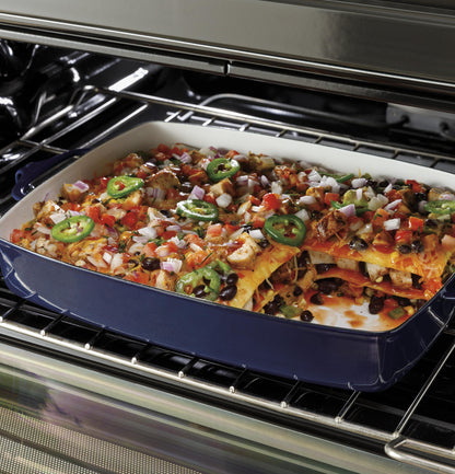 GE APPLIANCES GE 30" Free-Standing Electric Double Oven Convection Range in Stainless Steel - JBS86SPSS