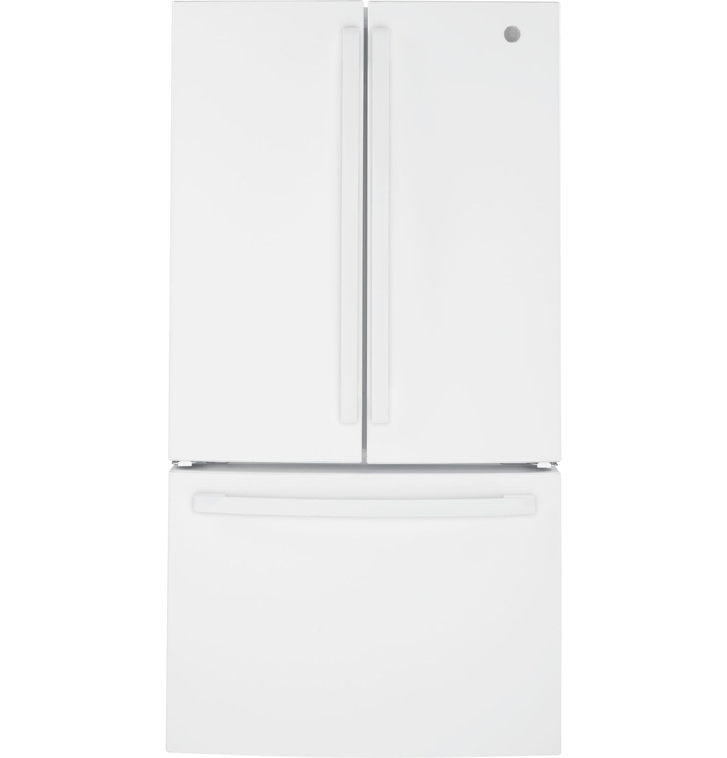 GE APPLIANCES NGE 27.0 Cu. Ft. French-Door Refrigerator White - GNE27JGMWW
