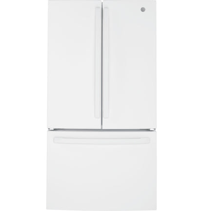 GE APPLIANCES NGE 27.0 Cu. Ft. French-Door Refrigerator White - GNE27JGMWW