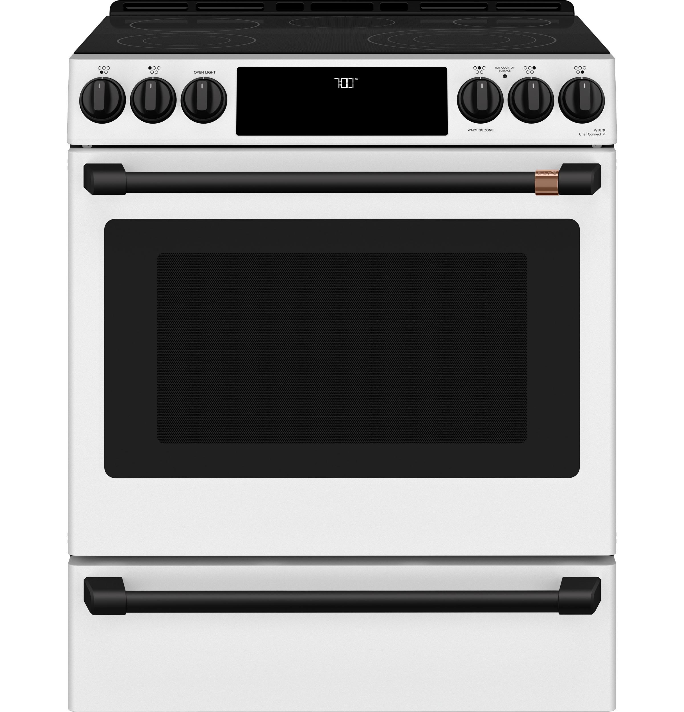 Café 30" Smart Slide-In, Front-Control, Radiant and Convection Range - CES700P4MW2