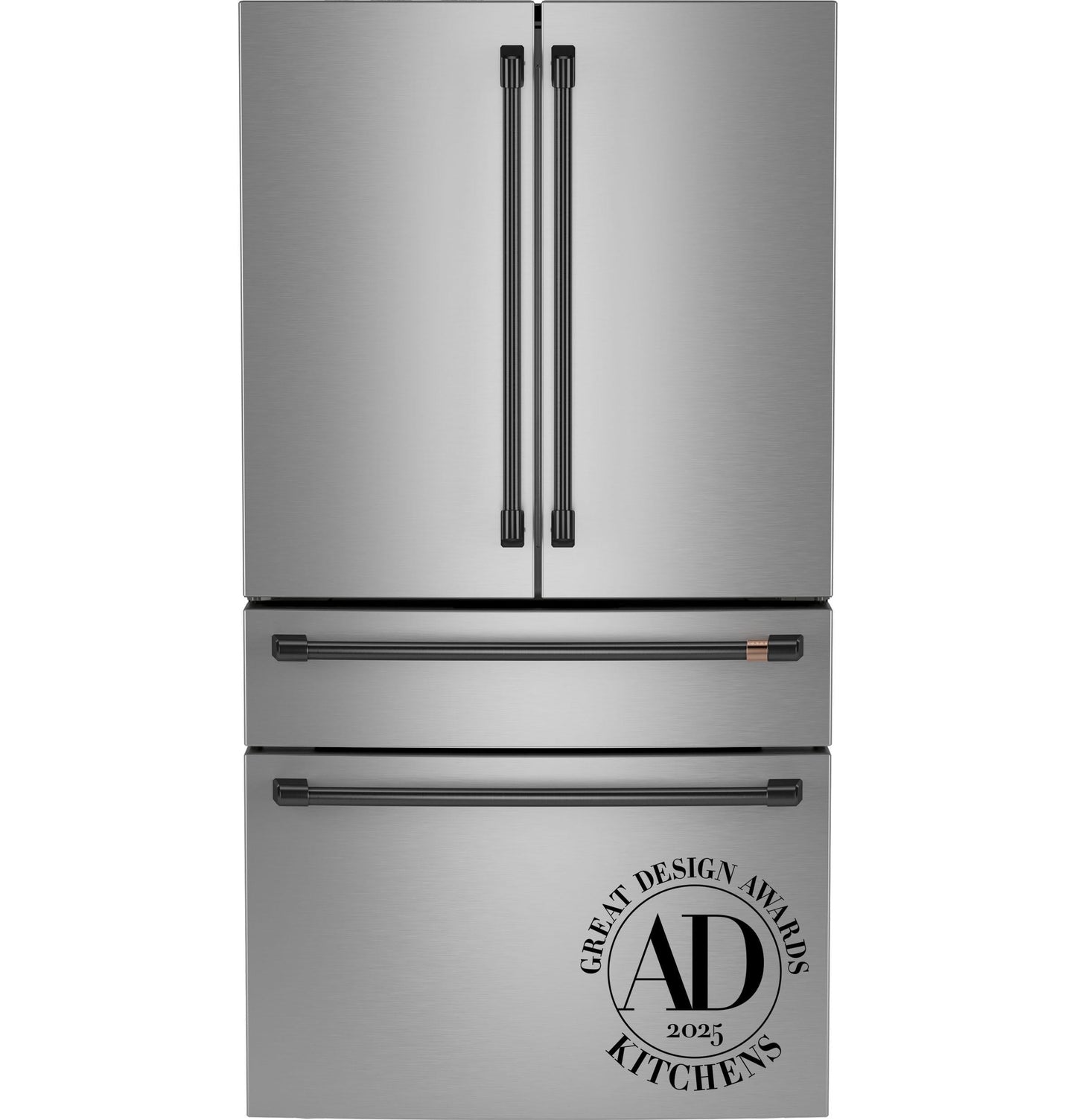 CAFE CJE23DP2WS1 CAFé™ ENERGY STAR® 23.2 Cu. Ft. Smart Counter-Depth 4-Door French-Door Refrigerator With Dual-Dispense AutoFill Pitcher in Stainless Steel - CJE23DP2WS1
