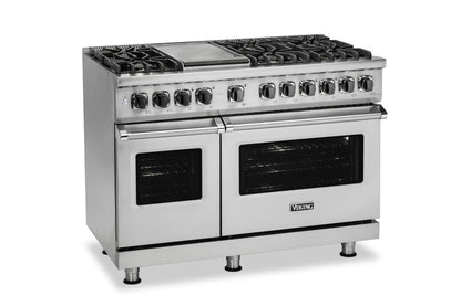 VIKING 48" Dual Fuel Range - VDR548 Viking 5 Series in Stainless Steel - VDR5488BSS