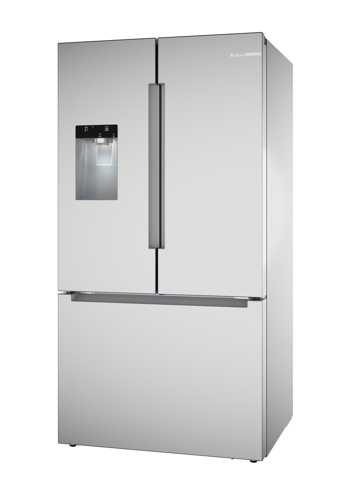 BOSCH B36FD10ENS 100 Series, French Door Bottom freezer, multi door, 36'', Brushed steel (with anti-fingerprint), Total No Frost in Stainless Steel - B36FD10ENS
