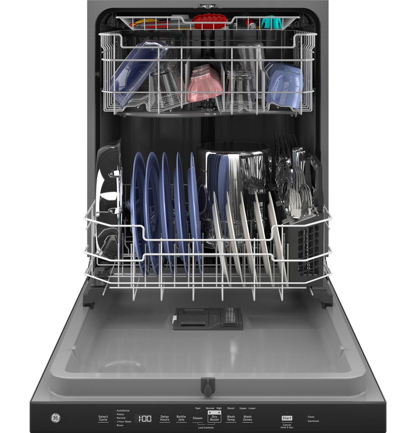 GE APPLIANCES GDP630PYRFS GE® ENERGY STAR® Top Control with Plastic Interior Dishwasher with Sanitize Cycle & Dry Boost in Stainless Steel - GDP630PYRFS