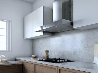 XO APPLIANCE XOR30SC 30" CCC 600/395 CFM Sleek Contemporary Italian Made Wall Mount Hood in Stainless Steel - XOR30SC