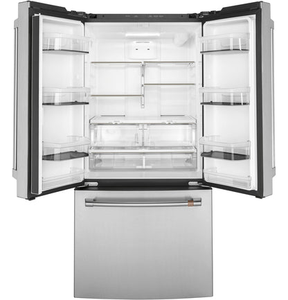 CAFE CWE19SP2NS1 CAFé™ ENERGY STAR® 18.6 Cu. Ft. Counter-Depth French-Door Refrigerator in Stainless Steel - CWE19SP2NS1