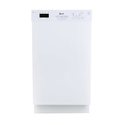 AVANTI DWF18V0W Avanti 18" Built In Dishwasher - White - DWF18V0W
