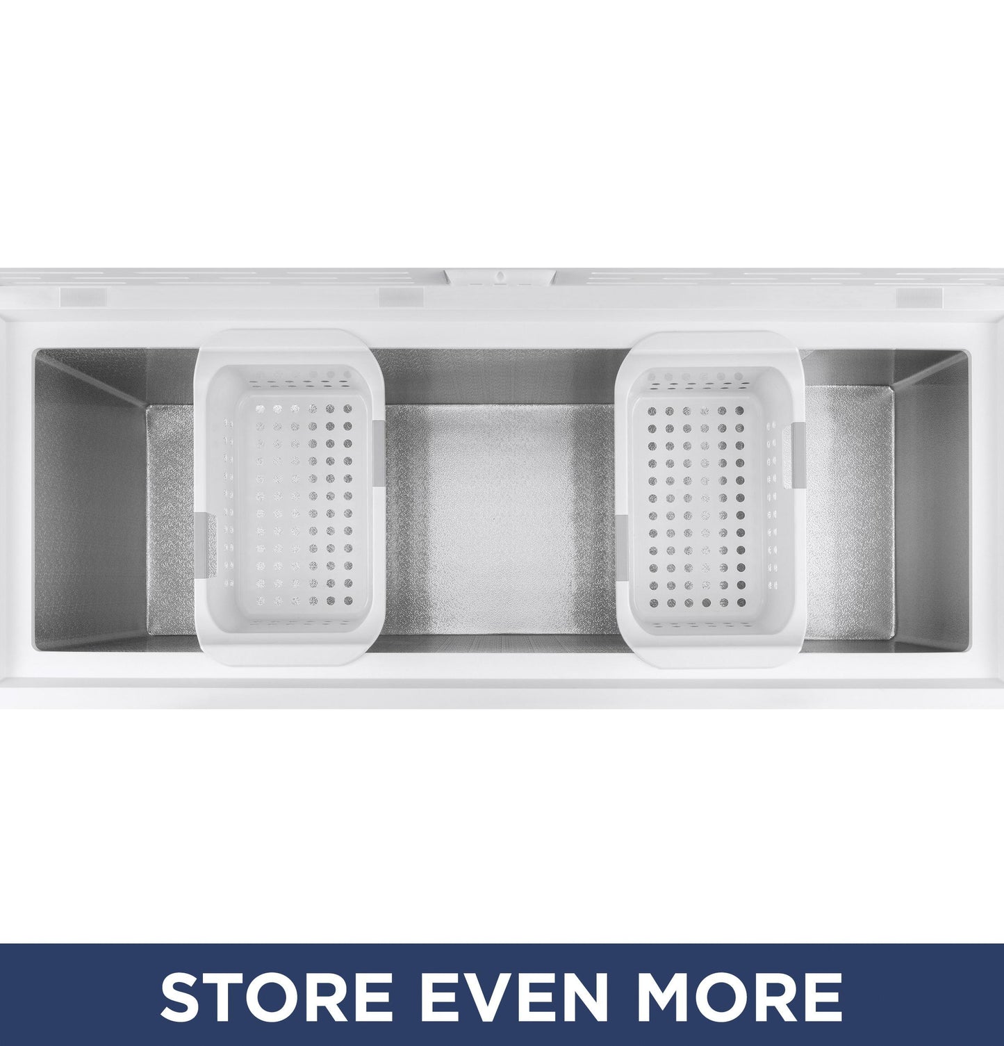 GE APPLIANCES 15.7 Cu. Ft. Manual Defrost Chest Freezer White - FCM16DLWW