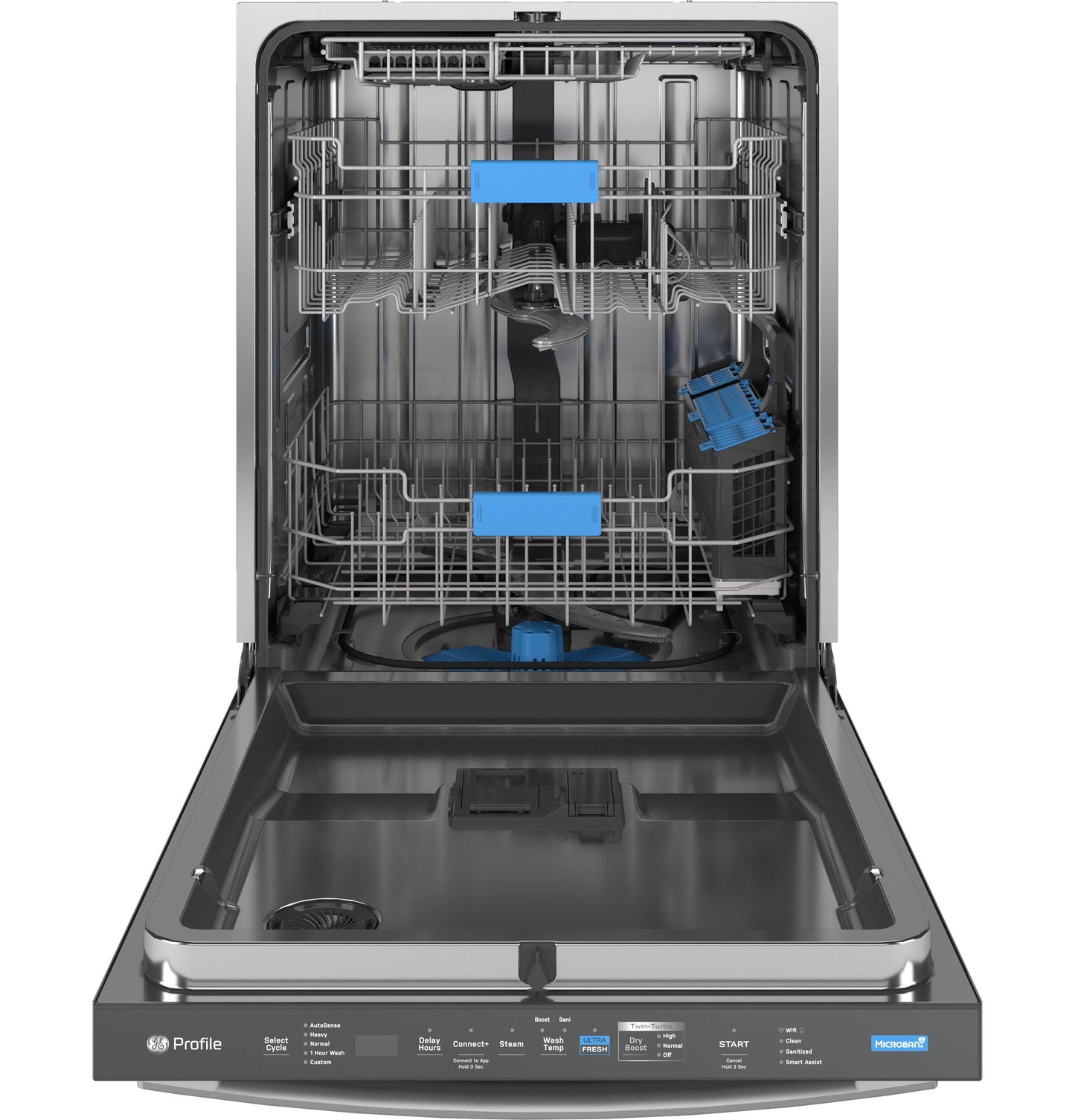 GE APPLIANCES PDT795SYVFS GE Profile™ ENERGY STAR Smart UltraFresh System Dishwasher with Microban™ Antimicrobial Technology with Deep Clean Washing 3rd Rack, 39 dBA in Stainless Steel - PDT795SYVFS